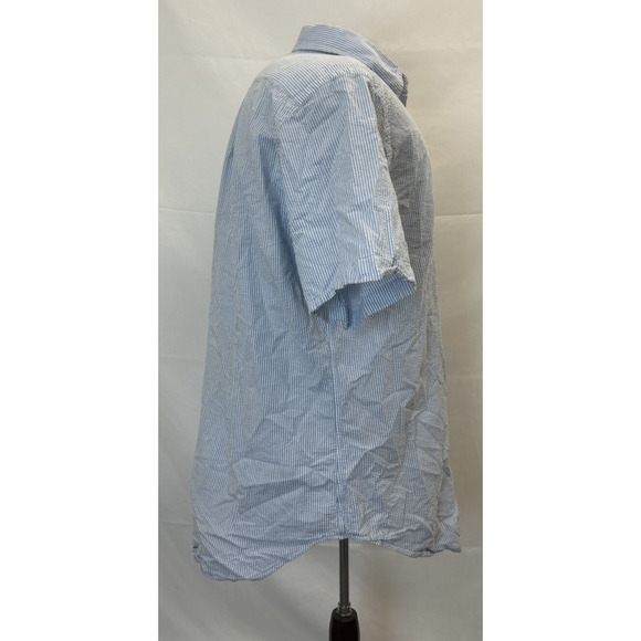 Polo Ralph Lauren Seersucker Short Sleeve Button Down Striped Mens Large Charity - Picture 2 of 10